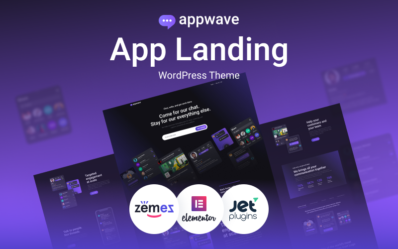 Appwave Innovatives Und Stilvolles App Landing Page Wordpress Theme