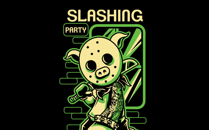 Slashing Party 2 - T-shirt Design