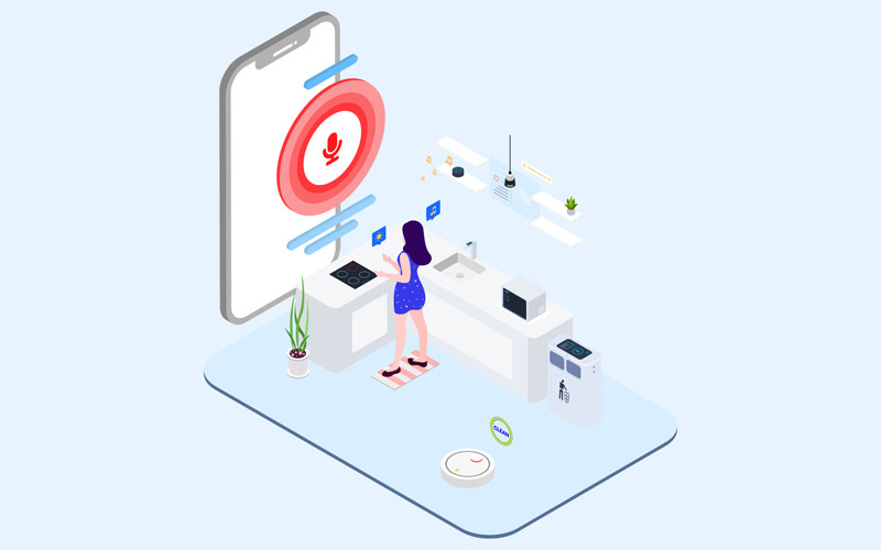 Download Иллюстрация "Smart Echo Isometric 7 - T2 - Illustration" / Smart Echo Isometric 7 - T2 - Illustration - Иллюстрация на тему графика isometric illustration blockchain platform finance report chart analysis growth device laptop bussiness strategy people design.