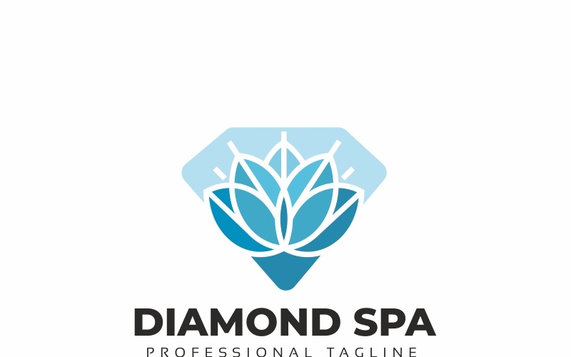 Download Шаблон логотипа "Diamond Spa Logo Template" / Diamond Spa Logo Template - Шаблон логотипа на тему графика spa flower brand branding corporate design diamond double food gift gold gourmet hotel identity jewel jewellery logo logotype luxury premium