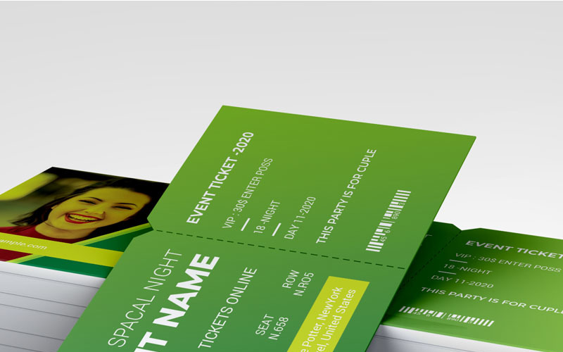 Download Фирменный стиль "Event Ticket Vol_ 1 - Corporate Identity Template" / Event Ticket Vol_ 1 - Corporate Identity Template - Фирменный стиль на тему графика ticket event simple stationery technology web corporate flyer creative flyer travel business card corporate card liflet computer internet id kit