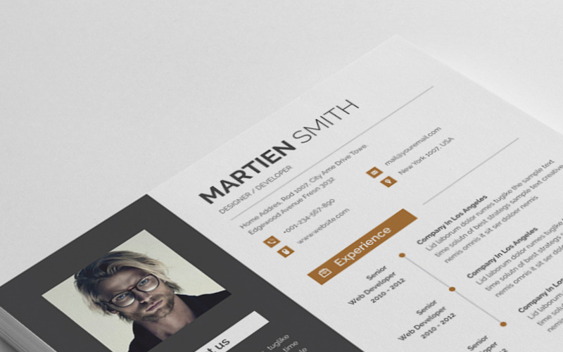 Download Резюме "Martien Smith Word Resume Template" / Martien Smith Word Resume Template - Резюме на тему графика resume cv clean creative word infographic modern professional student mac pages manager template bankers doctors job seekers