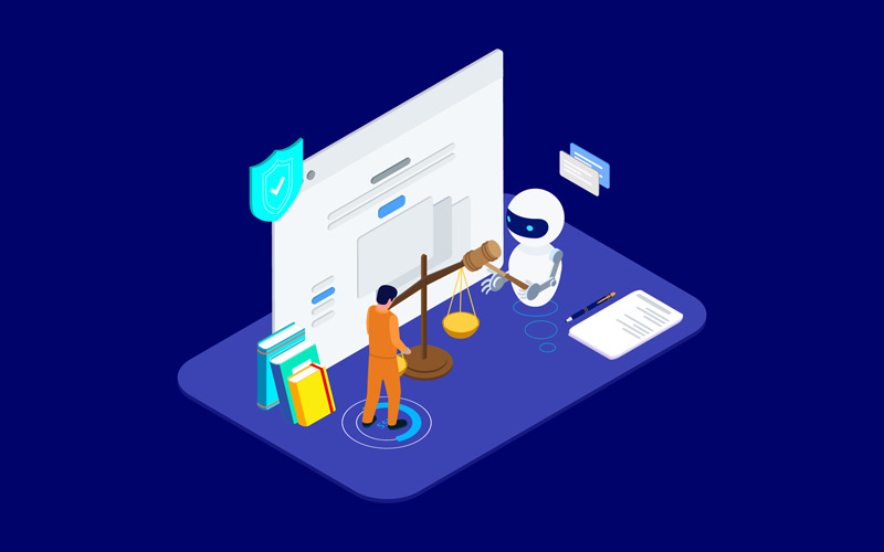Download Иллюстрация "Predictions Litigation Results with AI Isometric 3 - T2 - Illustration" / Predictions Litigation Results with AI Isometric 3 - T2 - Illustration - Иллюстрация на тему графика isometric illustration blockchain platform finance report chart analysis growth device laptop bussiness strategy people design.