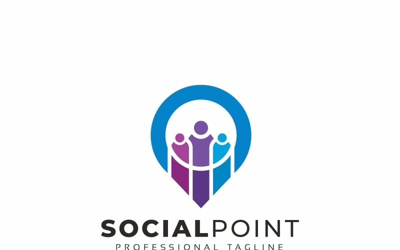 Шаблон логотипа Social Point