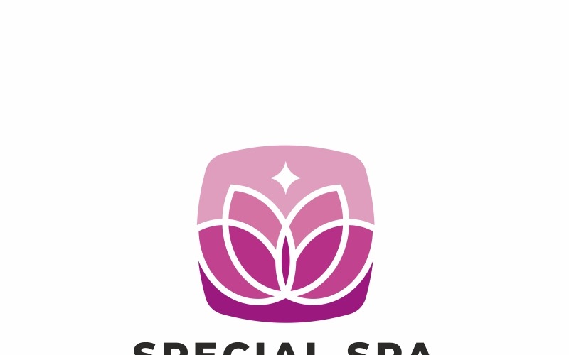 Download Шаблон логотипа "Special Spa Logo Template" / Special Spa Logo Template - Шаблон логотипа на тему графика beauty salon cosmetics dance dancing dress fashion female feminine girl girls hair hairdresser jewellery jewelry parlor pink slim spa woman