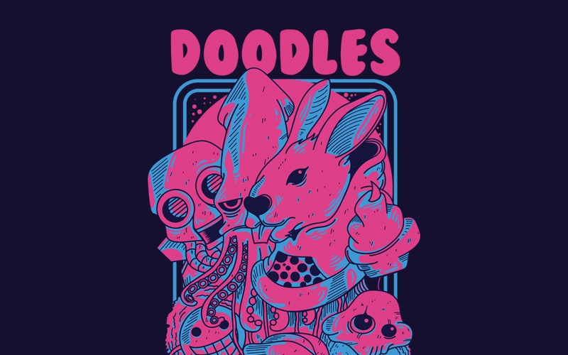 Doodles - Conception de T-shirt