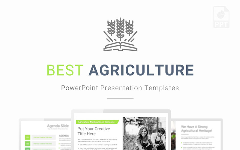 Landbouwpresentatie PowerPoint-sjabloon
