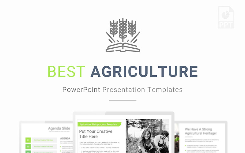 Agricultura Vector Infografía Plantilla de PowerPoint