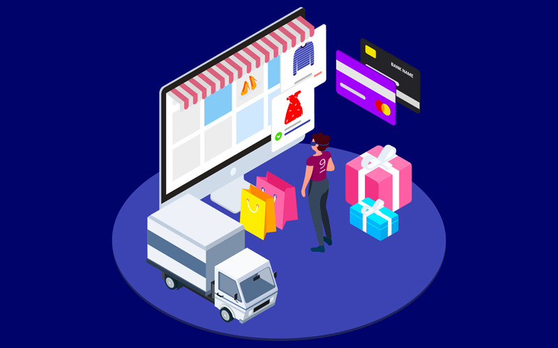 Download Иллюстрация "Find Information of Products with VR Isometric 3 - T2 - Illustration" / Find Information of Products with VR Isometric 3 - T2 - Illustration - Иллюстрация на тему графика isometric illustration blockchain platform finance report chart analysis growth device laptop bussiness strategy people design.
