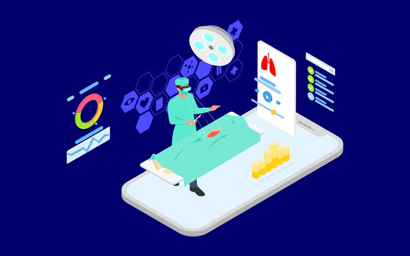 Download Иллюстрация "Human_s Body Surgery 2 10.40.59 AM - Illustration" / Human_s Body Surgery 2 10.40.59 AM - Illustration - Иллюстрация на тему графика isometric illustration blockchain platform finance report chart analysis growth device laptop bussiness strategy people design.