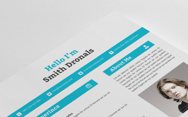 Download Резюме "Smith Dronals Word Resume Template" / Smith Dronals Word Resume Template - Резюме на тему графика resume cv clean creative word infographic modern professional student mac pages manager template bankers doctors job seekers