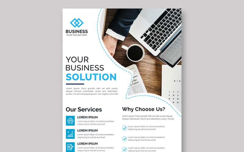 Download Фирменный стиль "Business Flyer - Corporate Identity Template" / Business Flyer - Corporate Identity Template - Фирменный стиль на тему графика 
