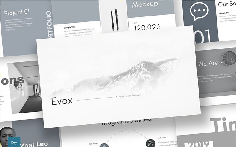 Evox - šablona Keynote