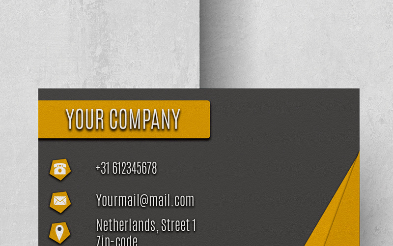 Download Фирменный стиль "Modern Yellow Company Businesscard - Corporate Identity Template" / Modern Yellow Company Businesscard - Corporate Identity Template - Фирменный стиль на тему графика modern businesscard yellow company black good quality cheap