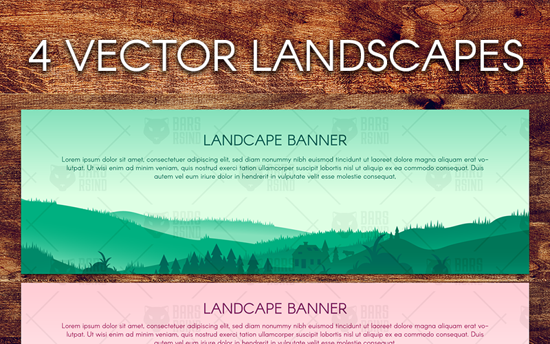 Download Иллюстрация "Panorama Landscapes Set - Illustration" / Panorama Landscapes Set - Illustration - Иллюстрация на тему графика landscape silhouette urban countryside nature set meadow megapolis old european city town skyline abstract minimalist chinese skyscraper sunset sunrise mountain