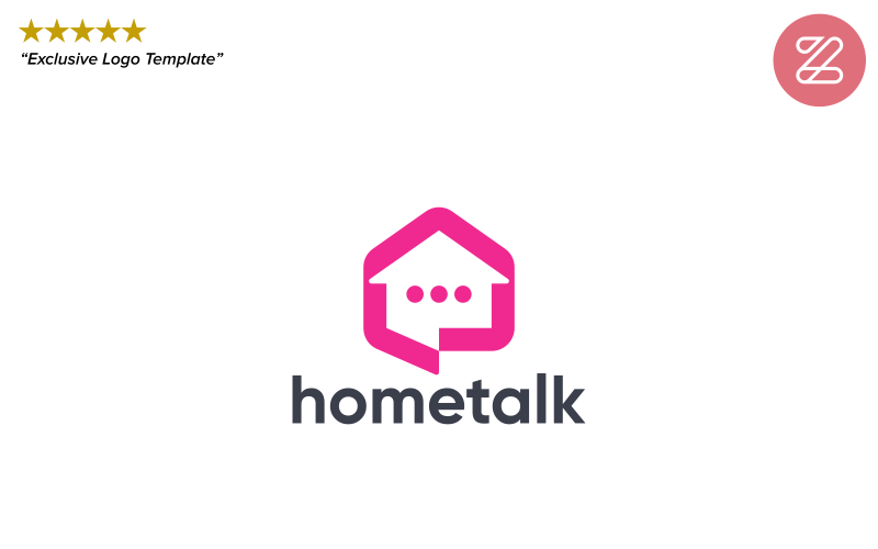 Plantilla de logotipo HomeTalk