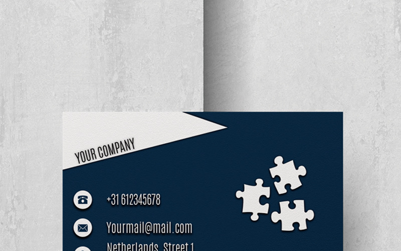 Puzzle Businesscard - Modelo de identidade corporativa