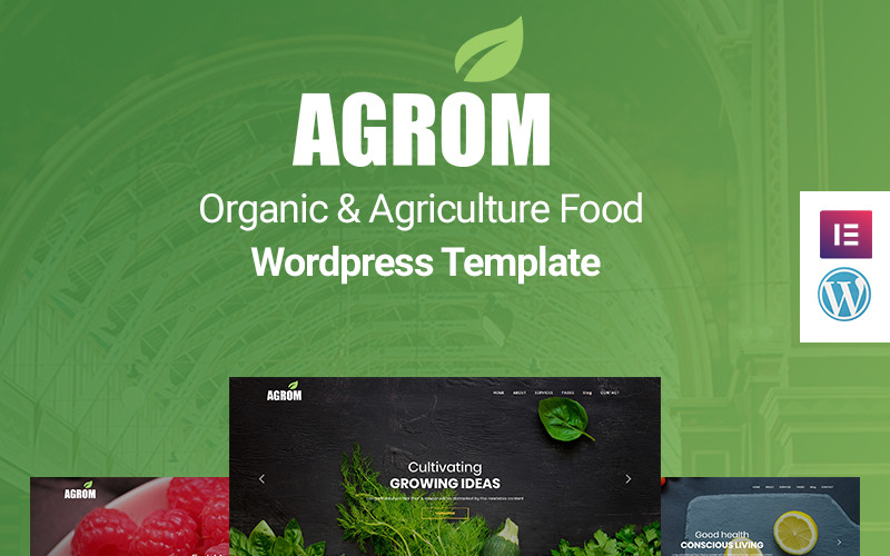 органическая и сельскохозяйственная еда wordpress тема