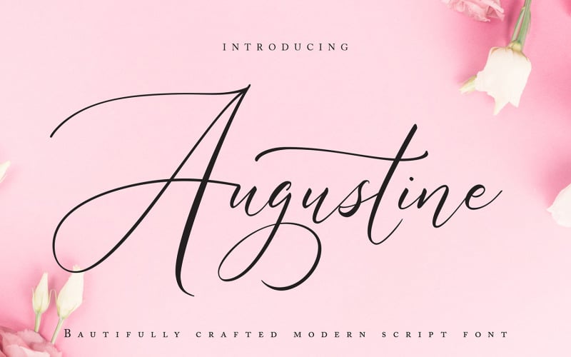 Augustine | Modern Cursive Font