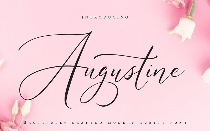 Augustyn | Nowoczesna czcionka kursywna