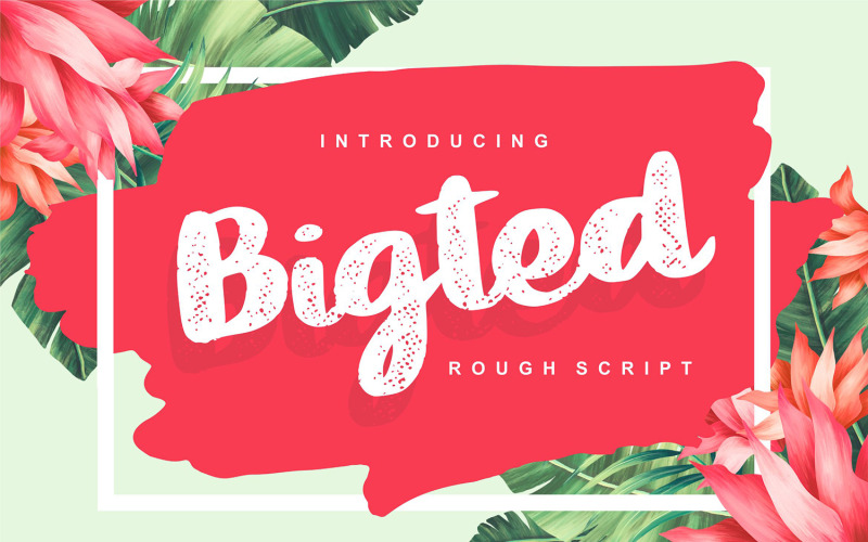 Bigted | Fonte Cursiva Bruta