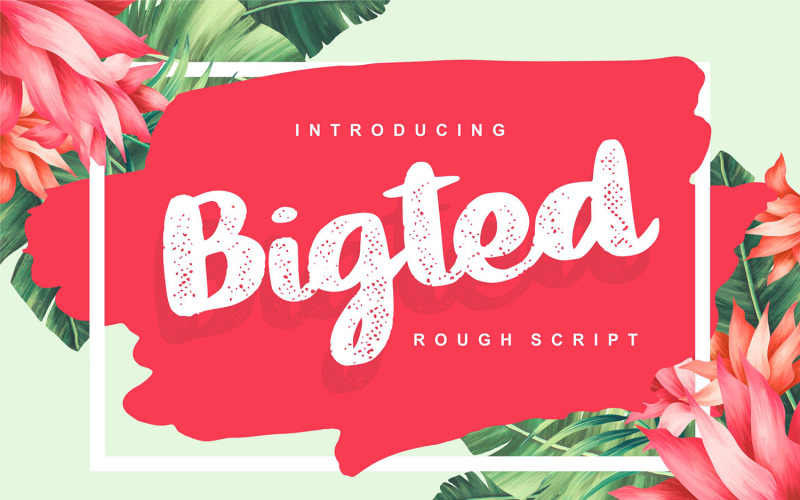 Bigted | Rough Cursive Font
