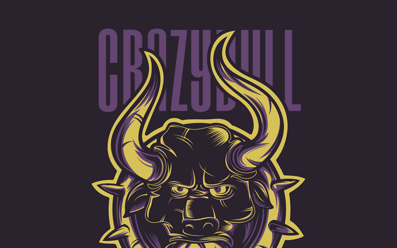 Crazy Bull - design trička