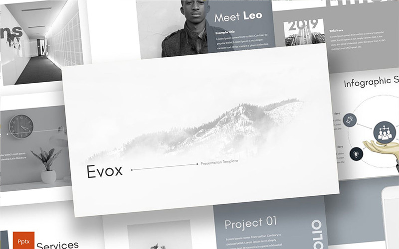 PowerPoint šablona Evox