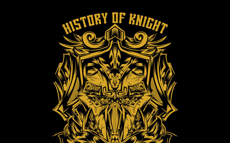 History of Knight - T-shirt Design