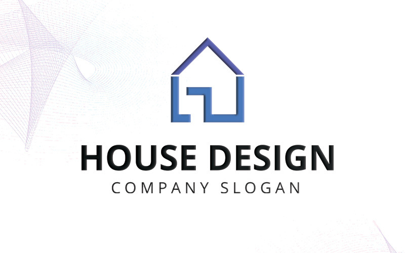 Download Шаблон логотипа "House Design Logo Template" / House Design Logo Template - Шаблон логотипа на тему графика apartement architect architectural architecture art gallery school building color house exclusive colorful creative studio diy home staging design housing solutions
