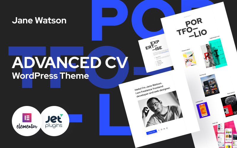 Jane Watson - Advanced And Reliable CV WordPress Theme