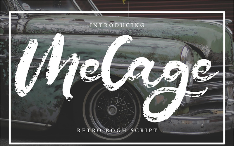Melage | Police cursive Rogh rétro