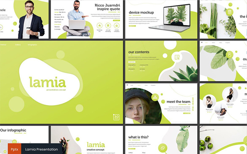 Modèle PowerPoint de Lamia