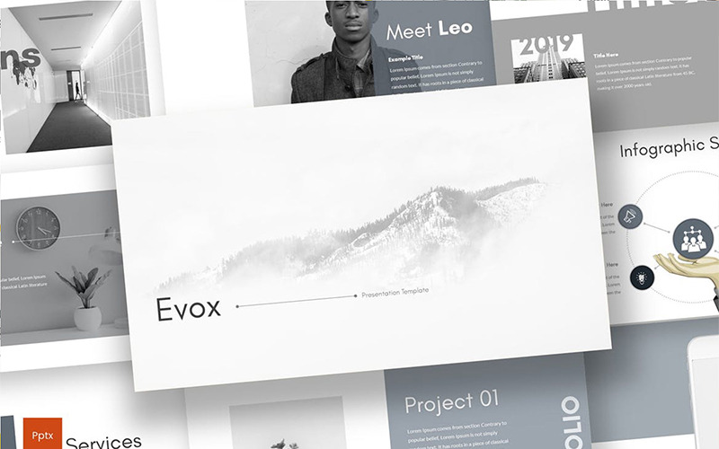 Modèle PowerPoint Evox