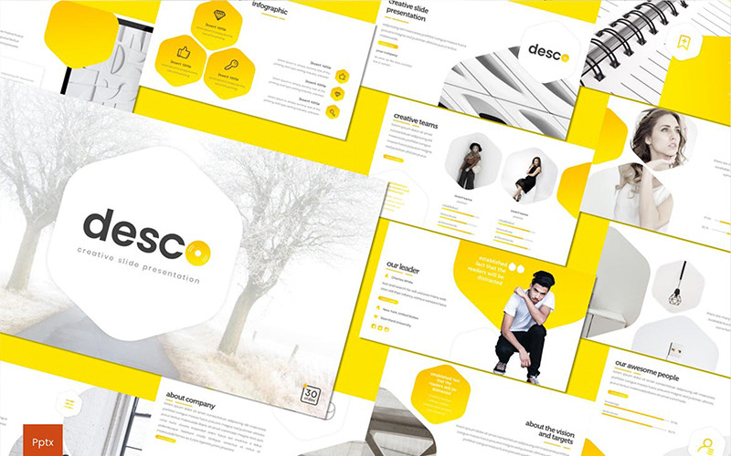 Modello PowerPoint di Deco