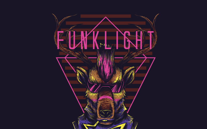 Funk Light - Conception de T-shirt