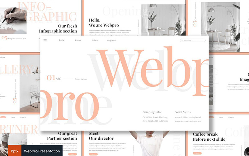 Шаблон Webpro PowerPoint