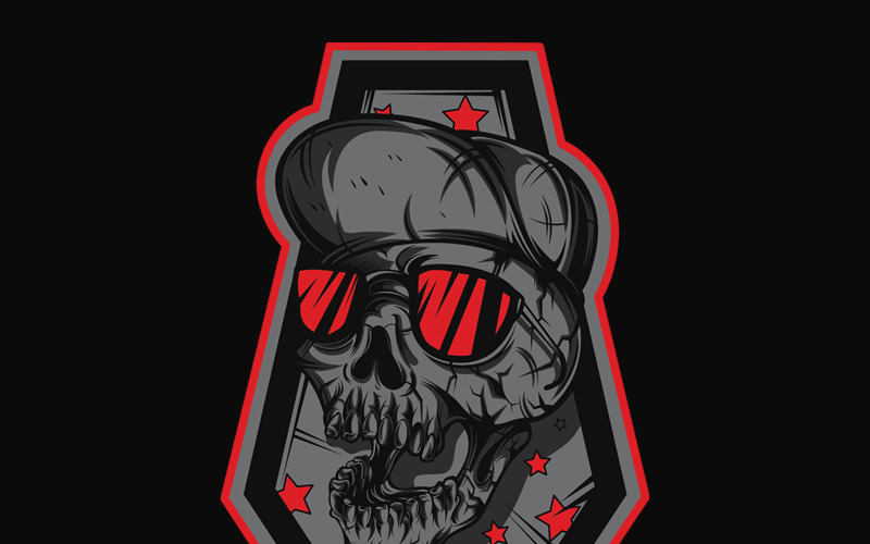 Skull Grave - design trička