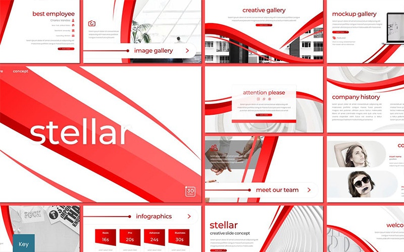 Stellar - Keynote-sjabloon