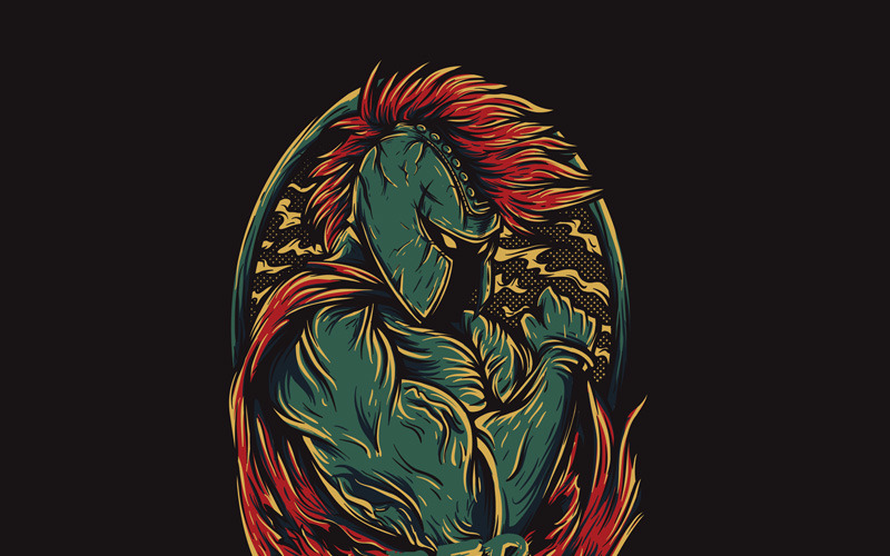 Download T-shirt Design "Super Spartan - T-shirt Design" / Super Spartan - T-shirt Design - T-shirt Design на тему графика illustration t-shirt design artwork apparel merch cartoon events fashion hype style creative artistic custom dope streetwear muscle builder spartan club