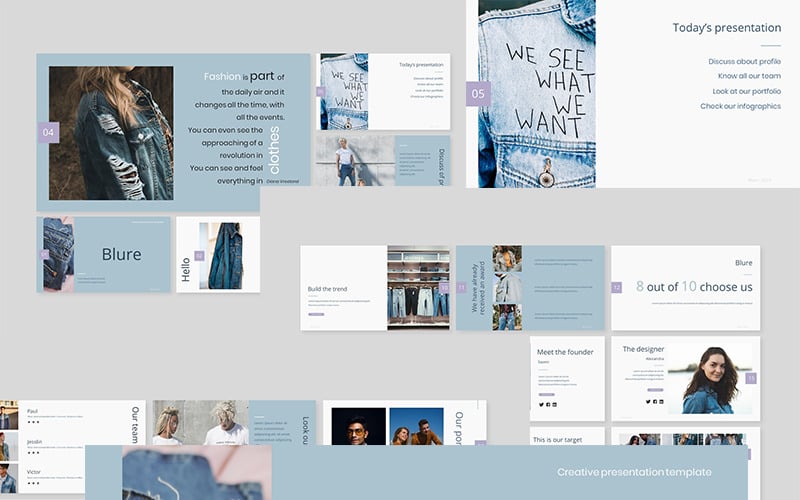 Blure PowerPoint-mall