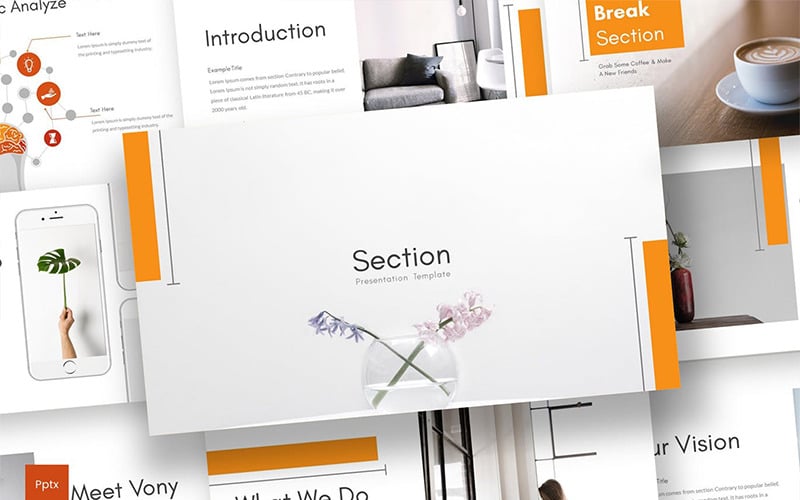 Modello di sezione PowerPoint