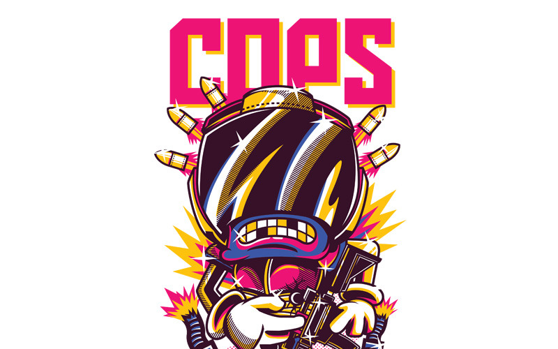Poliziotti - T-shirt Design