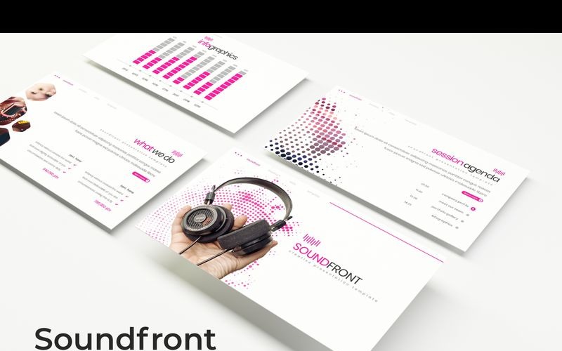 Soundfront PowerPoint šablona