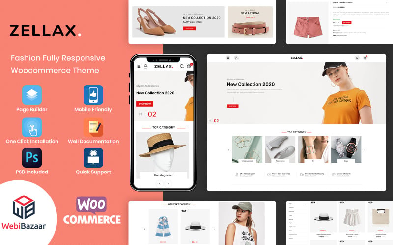 Zellax-响应时尚WooCommerce主题