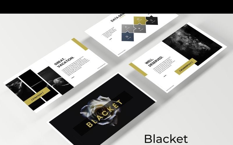 Blacket - шаблон Keynote
