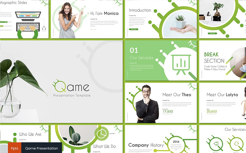 Modello di PowerPoint Qame
