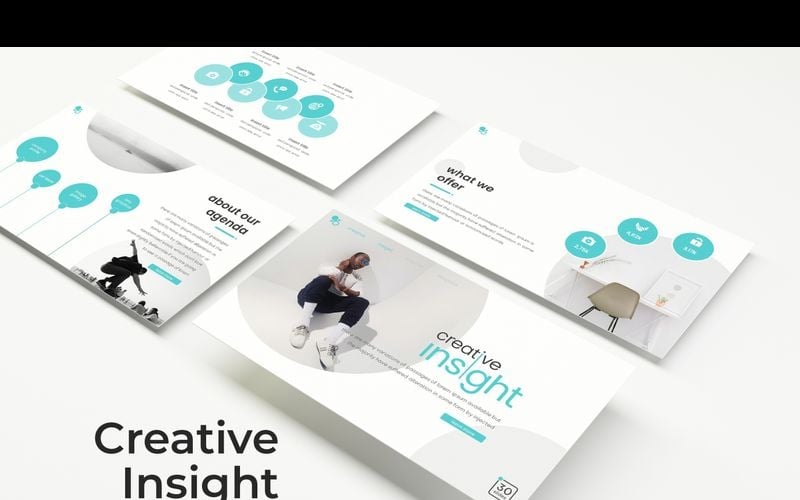 Modelo de PowerPoint de Insight Criativo