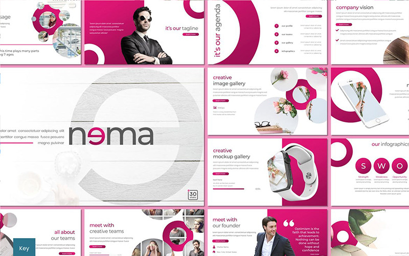 Nema - шаблон Keynote