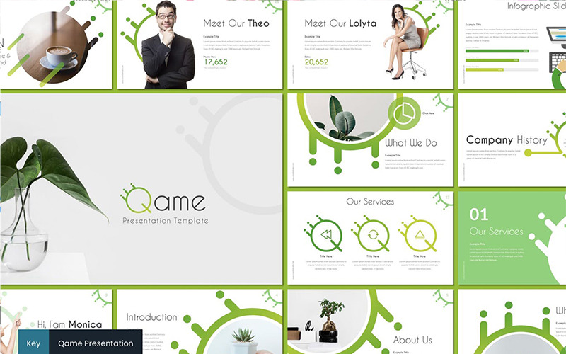 Qame - шаблон Keynote